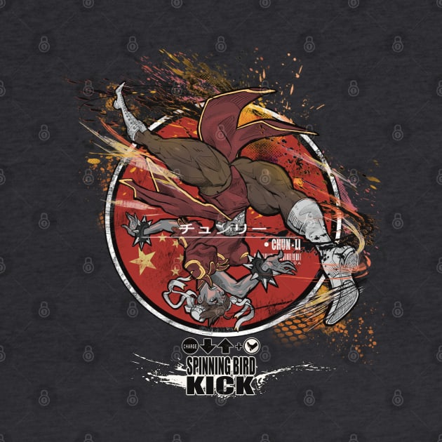 CHUN-LI: SPINNING BIRD KICK - RED by JF Penworks